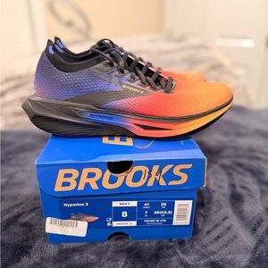 Brooks Hyperion 3 Men's Shoes - Black, Orange, and Purple